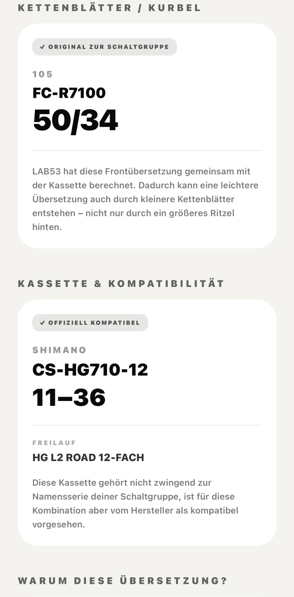 LAB53 GEAR Kompatibilität