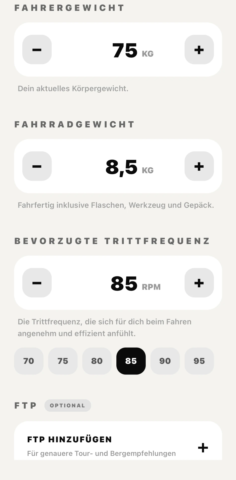 LAB53 GEAR Fahrer und Trittfrequenz